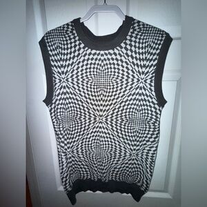 Super Massive Sweater Vest Men's Size M illusion “Trippy”